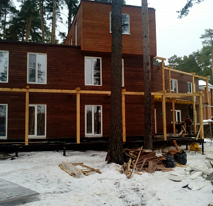 Гостиница из СИП панелей с ЦСП в Московской области, Жуковский